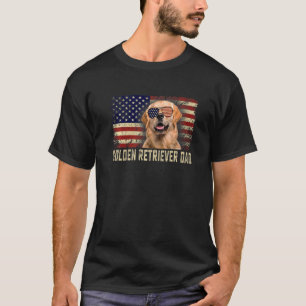 Camiseta Letra Clássica Ouro de Sinalizador dos EUA - Pai d