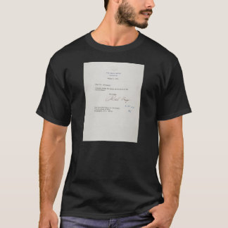 Camiseta Letra da renúncia de Richard M. Nixon 1974