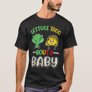 Camiseta Letra De Anúncio Do Bebê Taco Sobre Um Bebê 1