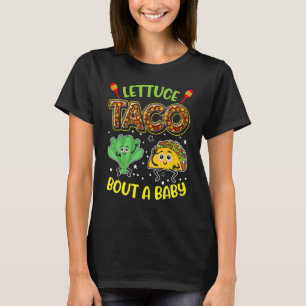 Camiseta Letra De Anúncio Do Bebê Taco Sobre Um Bebê 2