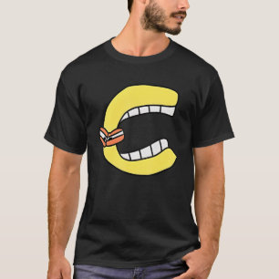 Camiseta Letra de Emoção C alfabético Lore