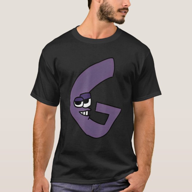 Camiseta Letra de Emoção G alfabeto Lore (Frente)