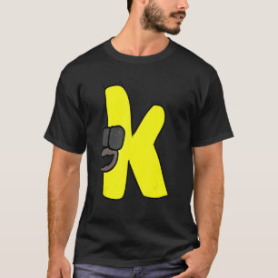 Camiseta Letra de Emoção K alfabético Lore