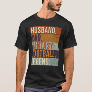 Camiseta Letra de futebol do Pai Marido Fantasy