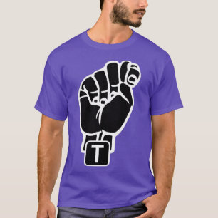 Camiseta Letra de sigla americana