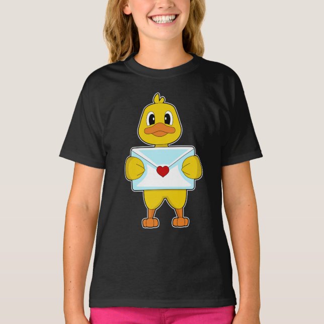 Camiseta Letra Duck Love (Frente)