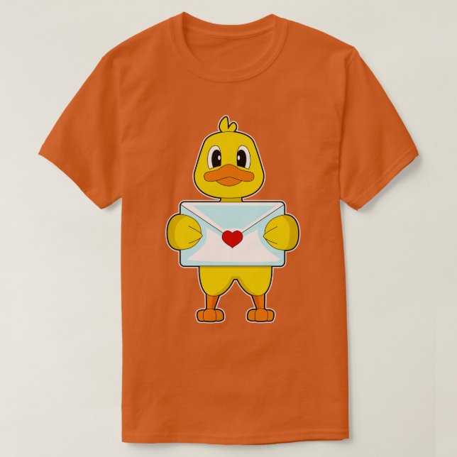 Camiseta Letra Duck Love (Frente do Design)