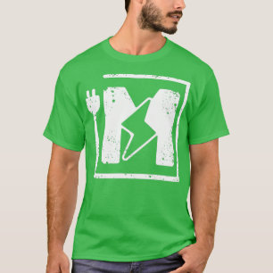 Camiseta Letra elétrica M Elétrico ou Motor elétrico