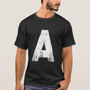 Camiseta Letra Engraçada A Figurino de Halloween Grupo Vi
