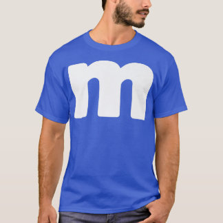 Camiseta Letra Engraçada M Chocolate Candy Halloween Team G