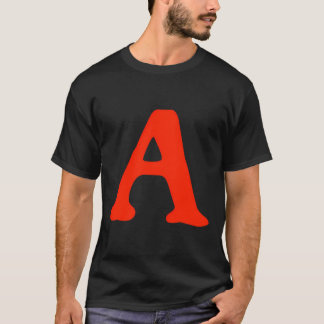 Camiseta Letra Escarlate Long Sleeve T Shirt