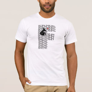 Camiseta Letra F da trompa francesa
