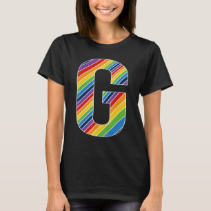 Camiseta Letra G Lésbica Orgulho gay Bissexual Trans - Letr