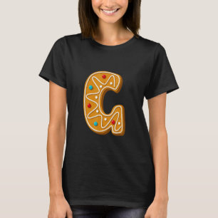 Camiseta Letra G Maiúscula Alphabet de Biscoito Maiúsculo d