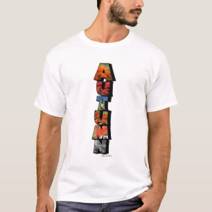 Camiseta Letra Grande Vertical Outono