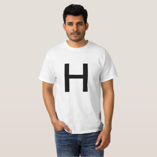 Camiseta Letra H