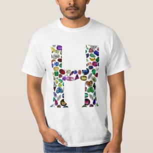 Camiseta Letra H Monograma