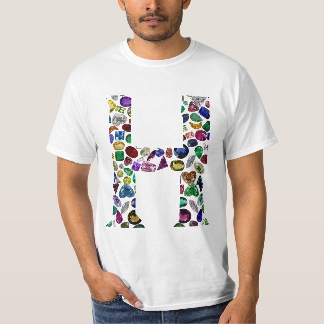 Camiseta Letra H Monograma (Frente)