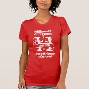 Camiseta Letra H Monograma Nome da Família Inicial