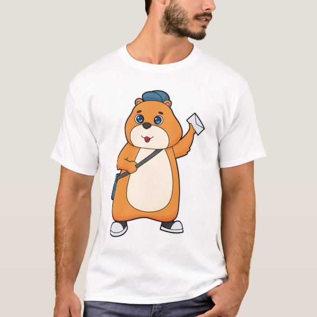 Camiseta Letra Hamster Postman (Frente)
