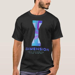 Camiseta Letra I de Tecnologia 3D Moderna e Elegante