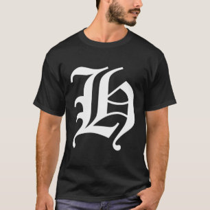 Camiseta Letra Inglesa Antiga H