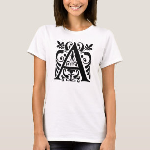 Camiseta Letra inicial Monograma - estilo de corte de papel