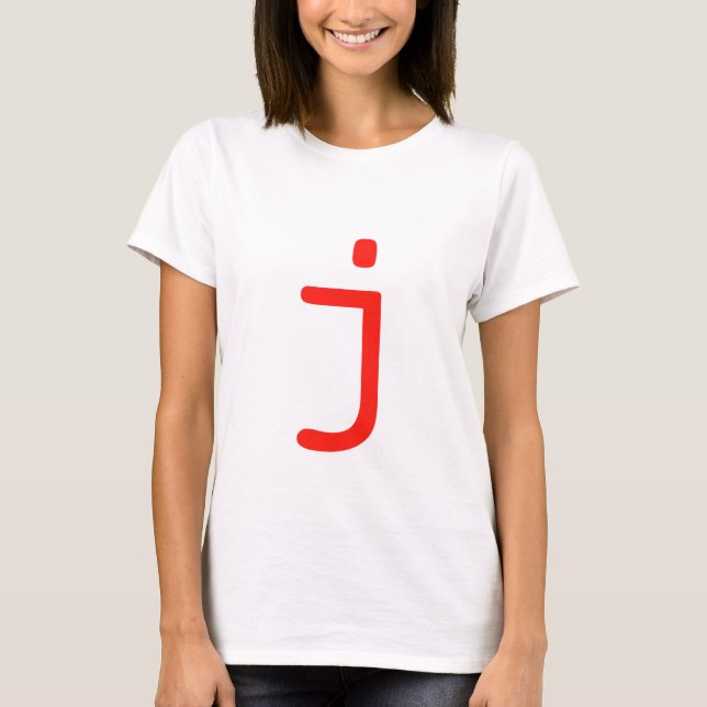 Camiseta Letra J (Frente)