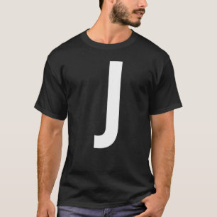 CAMISETA LETRA J ALPHABET MONOGRAM INICIAL