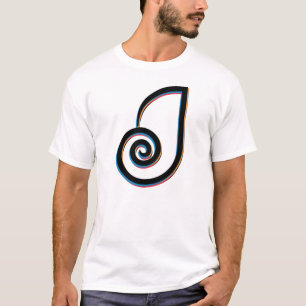 Camiseta Letra J Monograma