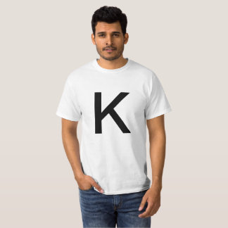 Camiseta Letra K