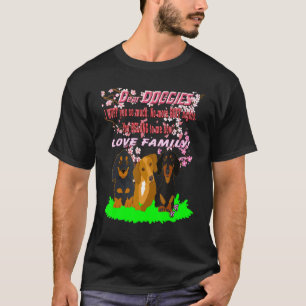 Camiseta Letra legal Dachshund Wiener Dog Caros Cães