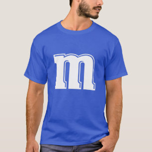Camiseta Letra M Minúscula Engraçado Alfabeto Halloween C