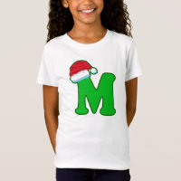 Letra M Pai Natal Papai Noel Hat Alphabet