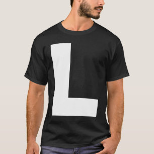 Camiseta Letra Maiúscula Negrito Alfabeto Monograma Maiúscu