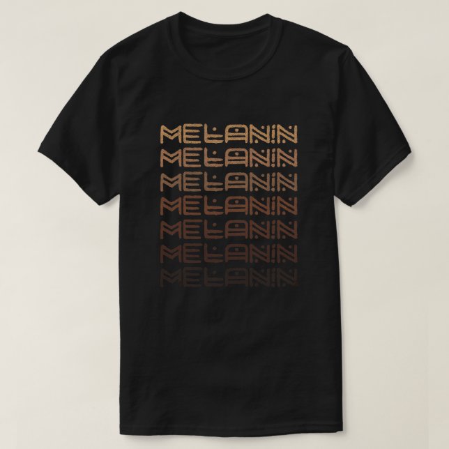 Camiseta Letra melanin shades africa (Frente do Design)
