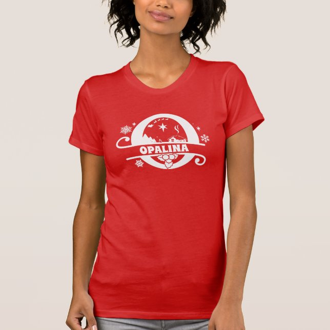 Camiseta Letra O Monograma Nome Inicial Vermelho (Frente)