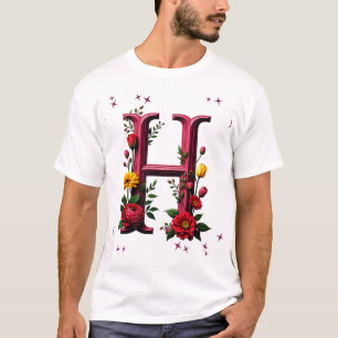 Camiseta Letra oral ilustrada "I"