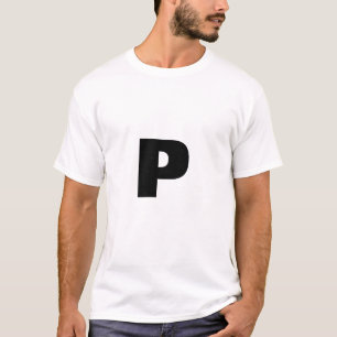 Camiseta Letra P