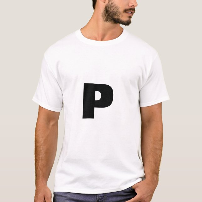 Camiseta Letra P (Frente)