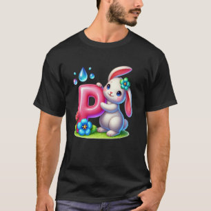 Camiseta Letra P do Alfabeto de Páscoa u2013 Ovo Divertido