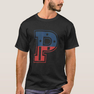 Camiseta Letra P grande