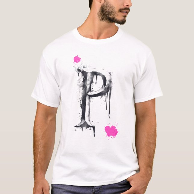 Camiseta Letra P - Tipografia (Frente)