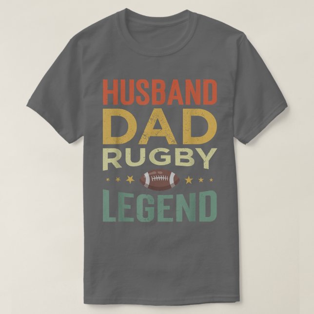 Camiseta Letra Pai de Rugby do jogador de râguebi do Sens (Frente do Design)