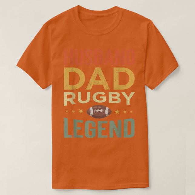 Camiseta Letra Pai de Rugby do jogador de râguebi do Sens (Frente do Design)