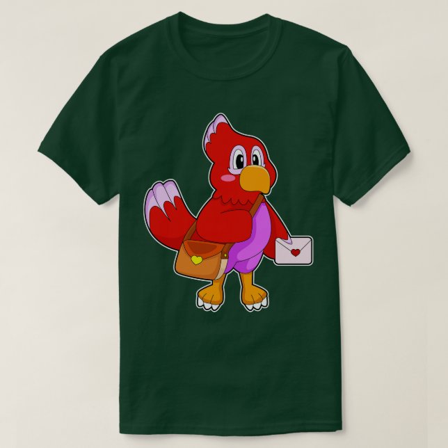 Camiseta Letra Papagaio Amor (Frente do Design)