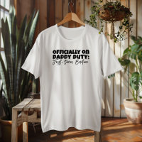 Letra preta do Slogan Irônico do novo papai Gift