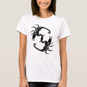 Camiseta Letra Preta e Branca S - Dois Escorpiões