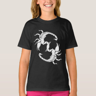 Camiseta Letra Preta e Branca S - Dois Escorpiões
