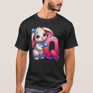 Camiseta Letra Q do Alfabeto de Páscoa u2013 Ovo Divertido
